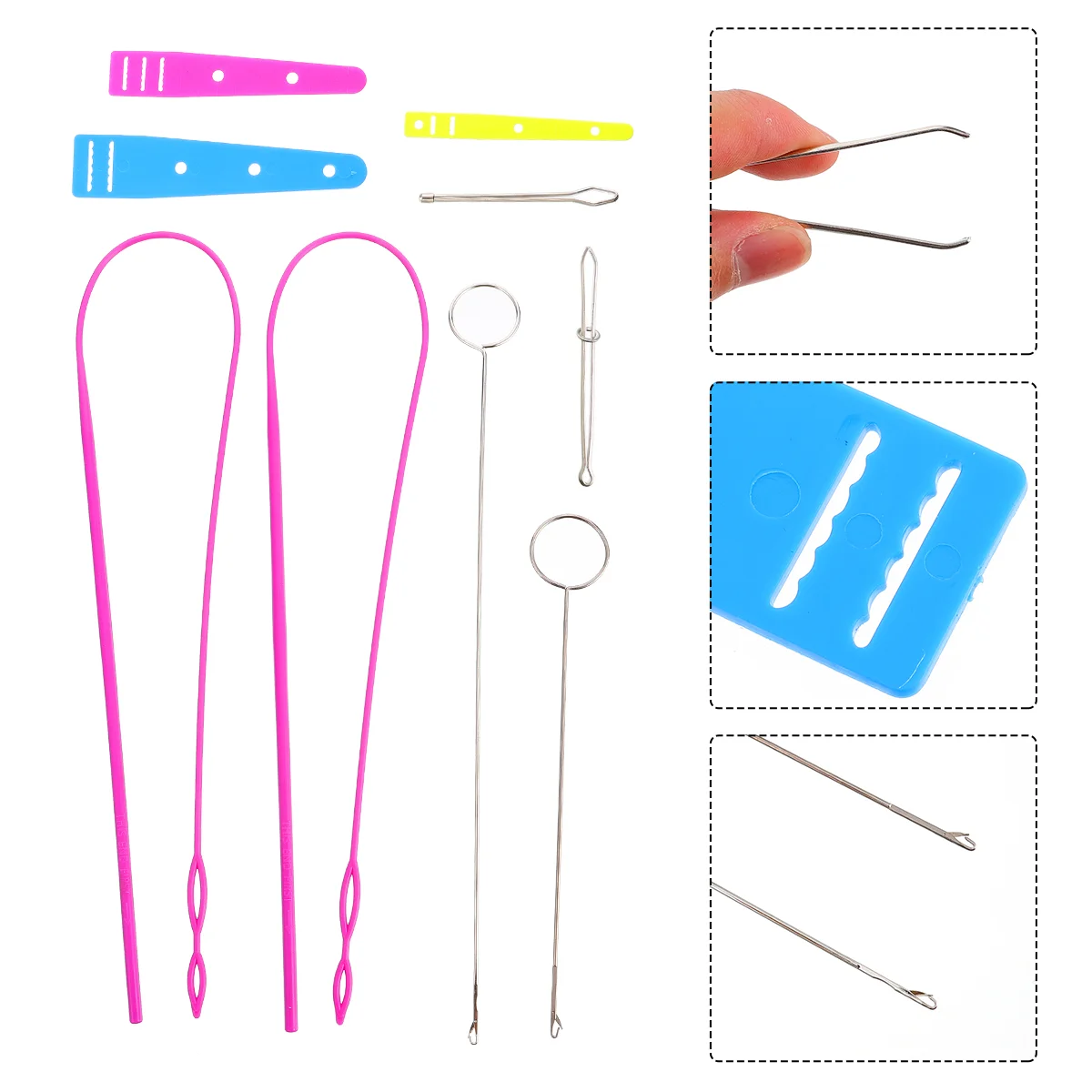 

Threader Needle Drawstring Tool Tools Easy Threading Stitching Bodkin Sewing Pants Thread Threaders Elastic Flexible Helper Diy