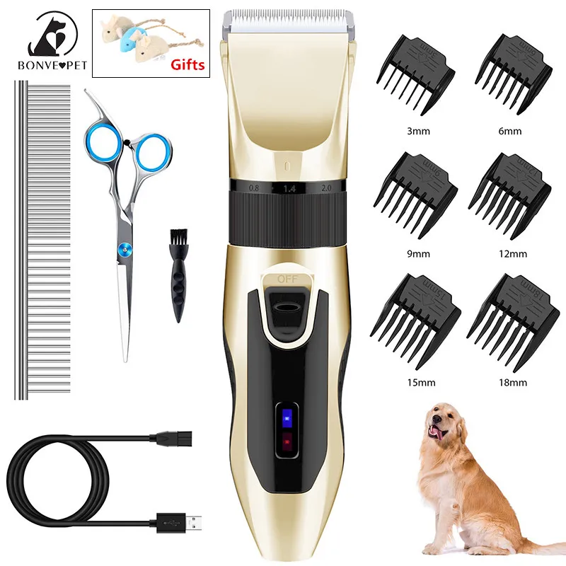 

Rechargeable Dog Clipper with 2200mah Battery Pet Grooming and Care Dogs Hair Cutting Machine Wireless Dog Hair Trimmer