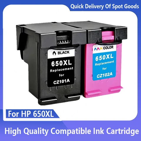 Чернильный картридж 650XL, совместимый с принтером HP 650 XL HP650 Deskjet 1015 1515 1516 1518 2515 2545 2645 2646 3515 3545 4510 4645