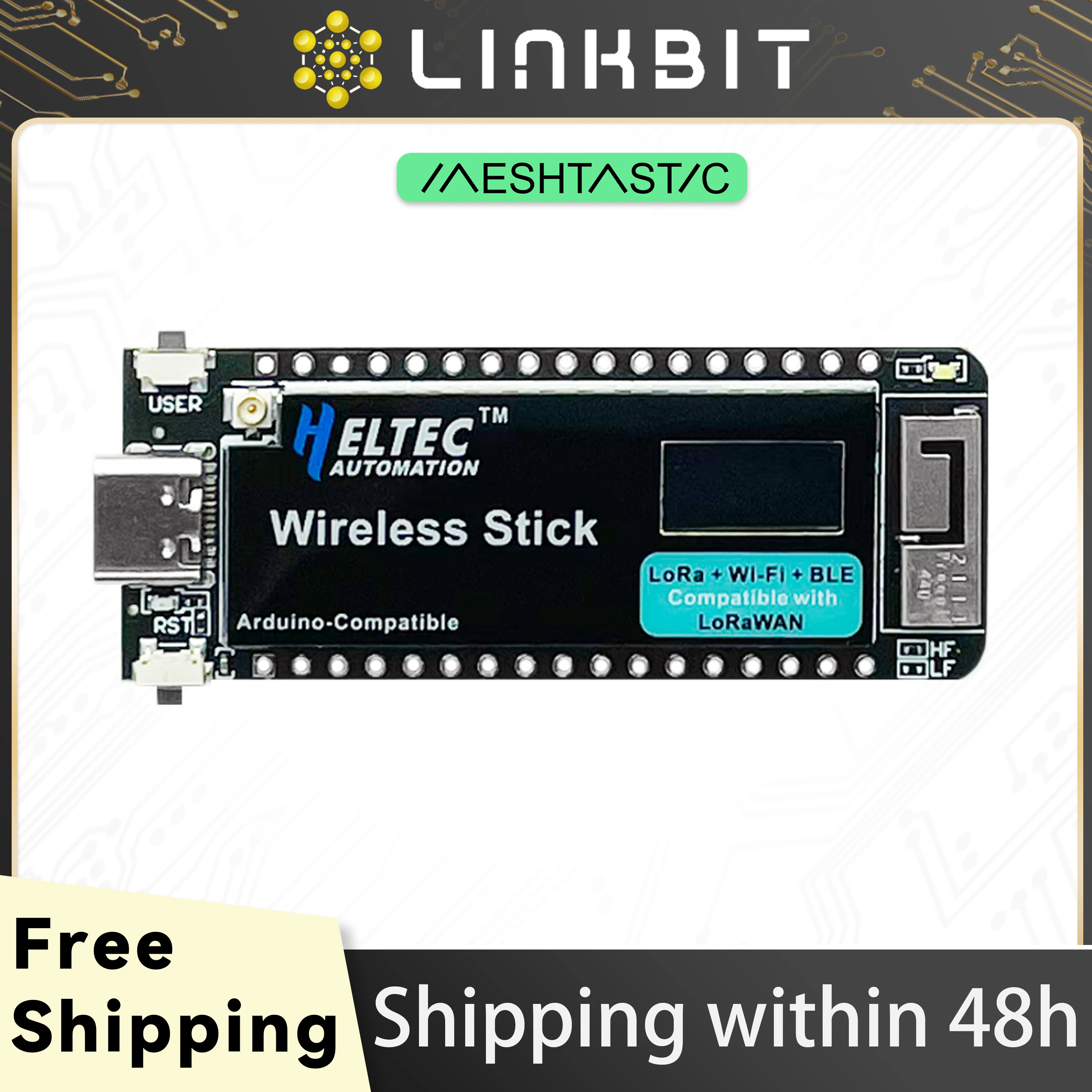 

Heltec Wireless Stick(V3) LoRa Esp32 Комплект для разработки метастических узлов LoRaWAN Heltec V3 для сетевой платы малой мощности