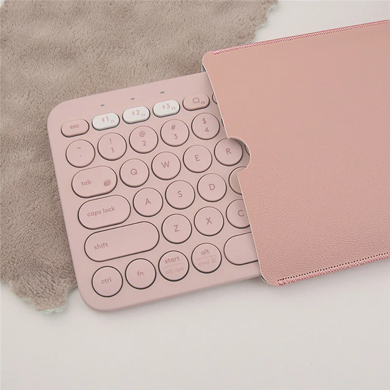 

New Laptop Keyboard Bag Cover For Logitech K380 Case Leather Protective Case for Logitech Keyboard Storage Bag Tablet 14 colors