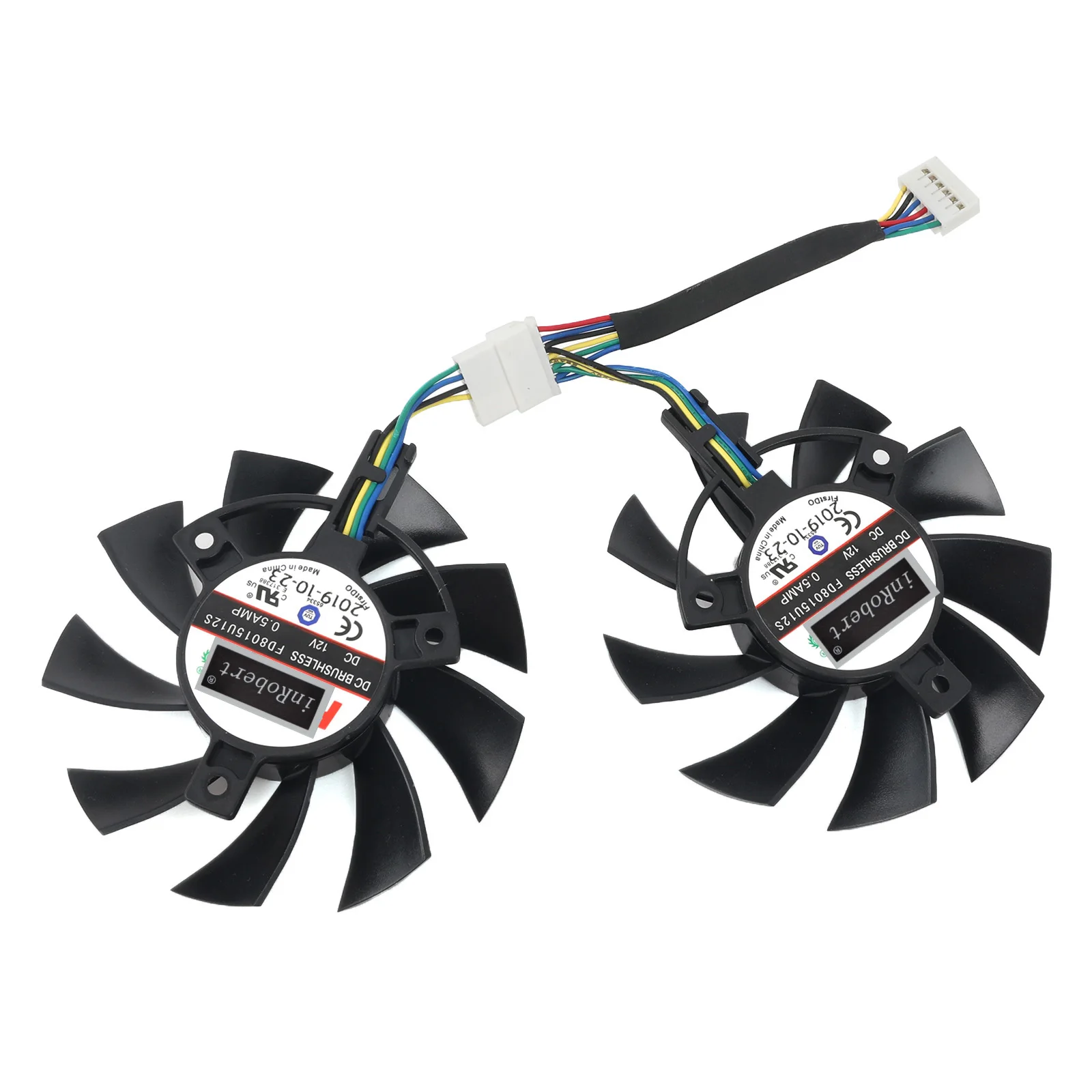 Фото Вентилятор видеокарты RTX2060 GTX1660 GTX1650 для ASUS TUF Gaming GTX 1650 1660 Super RTX 2060, видеокарта FD8015U12S/T129215BU №3