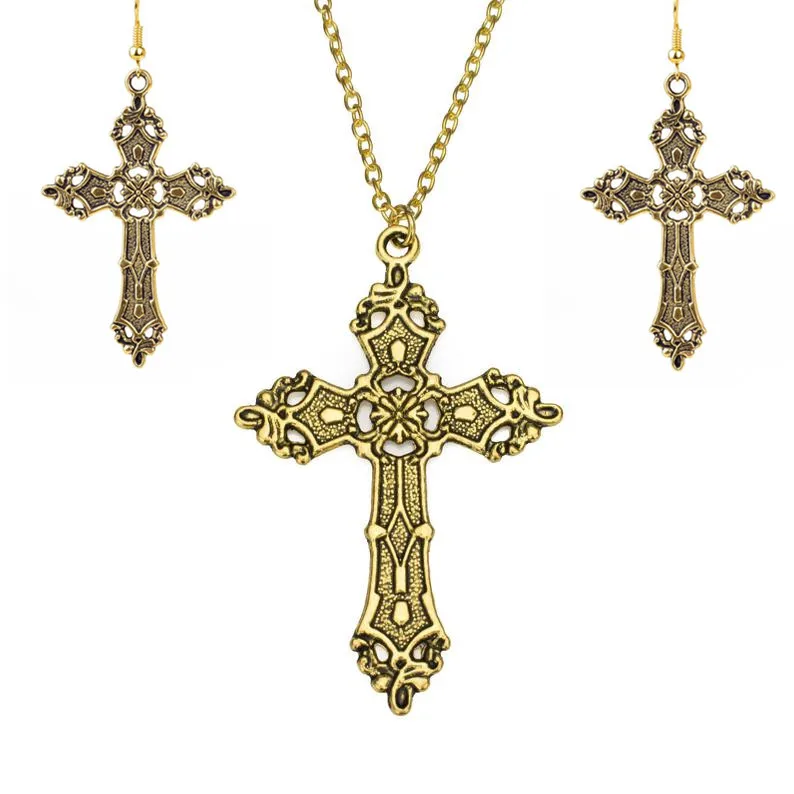 

2022New Hot Selling Jewelry Hollow Cross Pendant Necklace Popular Necklace Net Red Jewelry
