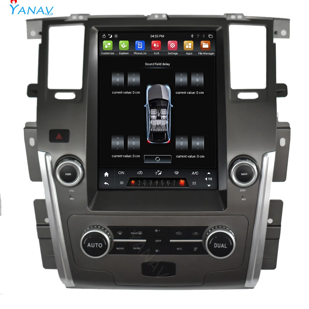 

Автомагнитола для Nissan патруль 2016-2019, 2DIN, Android, аудио, стереоприемник, стиль Тесла, вертикальный экран, мультимедийный видеоплеер