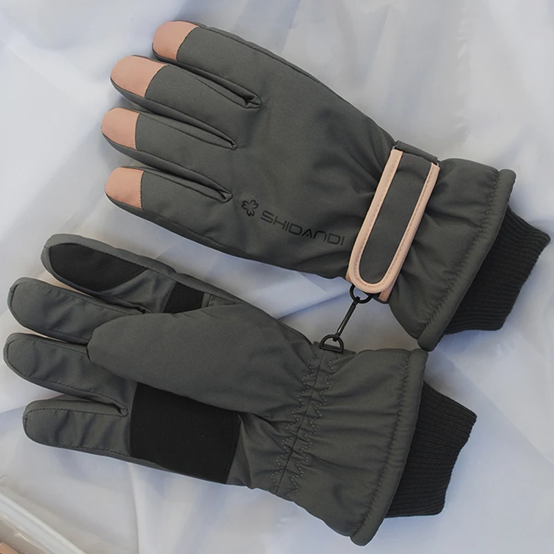 

1Pair Men Women Ski Glove Palms Skid Touch Screen Waterproof Winter Warm Riding Gloves Ultralight Snowboard Windproof Gloves
