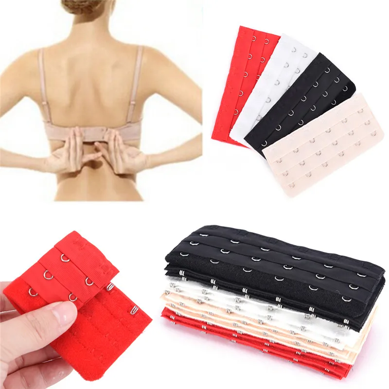 

3pcs 3Rows 6 Hooks Bra Extenders Strap Buckle Extension Clasp Straps Women Bra Strap Extender Intimates Accessories Sewing Tool