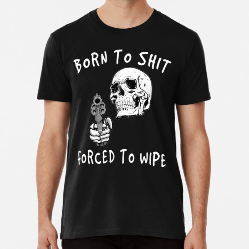 Классная футболка для новорожденных вынужденная вытирать мужские Модные топы