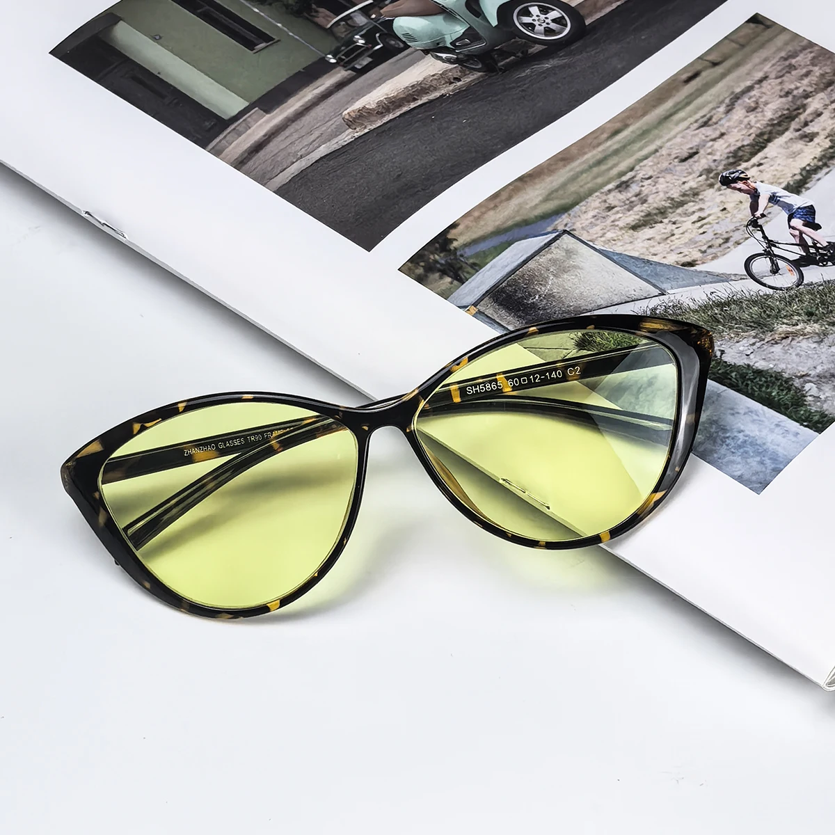 SHINU новые модные простые желтые очки кошачий глаз женские с защитой от синего