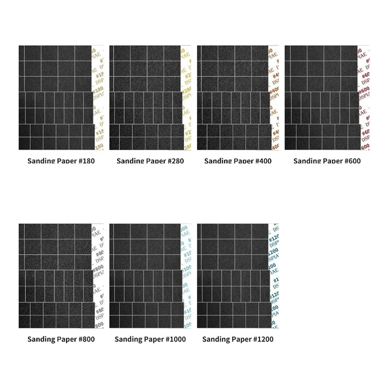 Наждачная бумага из 14 предметов с предварительно вырезанной сеткой (1008 шт.) для