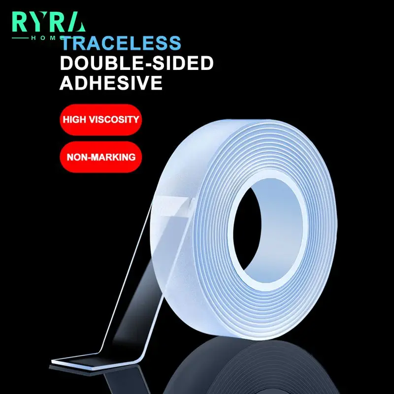 

1M/2M/5M Nano Tape Transparent Double Sided Adhesive Tape NoTrace Reusable Waterproof Wall Stickers For bathroom Home supplies