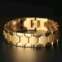 rhombus double point european and american mens bracelet magnet energy removable wristband bracelet