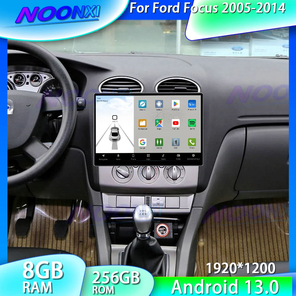 Android13 Автомобильный радиоприемник Wi-Fi Navi для Ford Focus 2005-2014 Connect Kuga Мультимедиа GPS BT 2Din (art.: 3920cccf444da) - 3920cccf444da