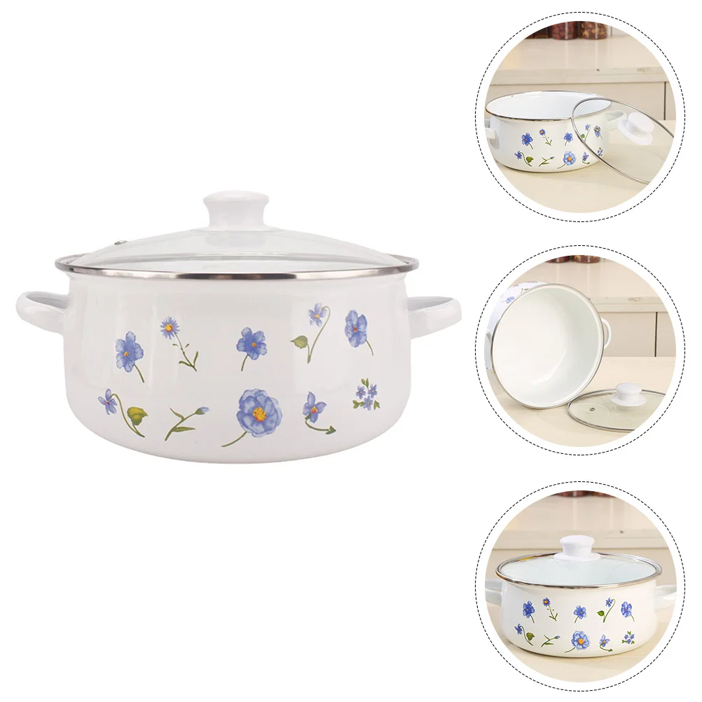 

Kitchen Cookware Pot Retro Stew Pot Home Stew Pot Soup Pot for Home Use