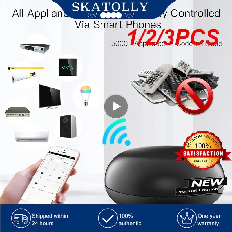 

1/2/3PCS Tuya Universal WiFi IR RF Remote Controller Smart Life APP Remote Control Works with Alexa Google Home