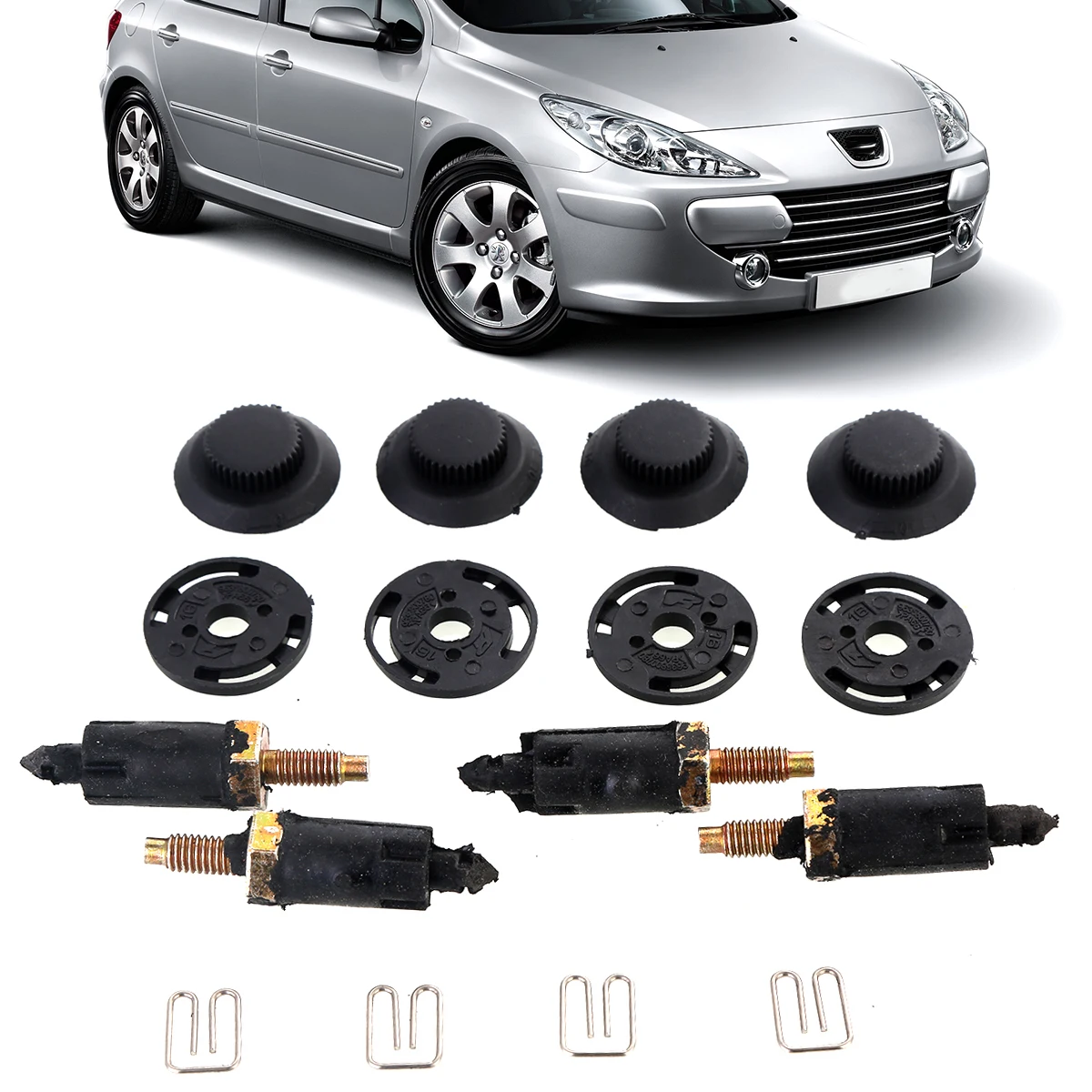 

8 шт./компл. Комплект болтов и зажимов крышки двигателя для Peugeot 307 406 2,0 HDI 8 шт./компл.