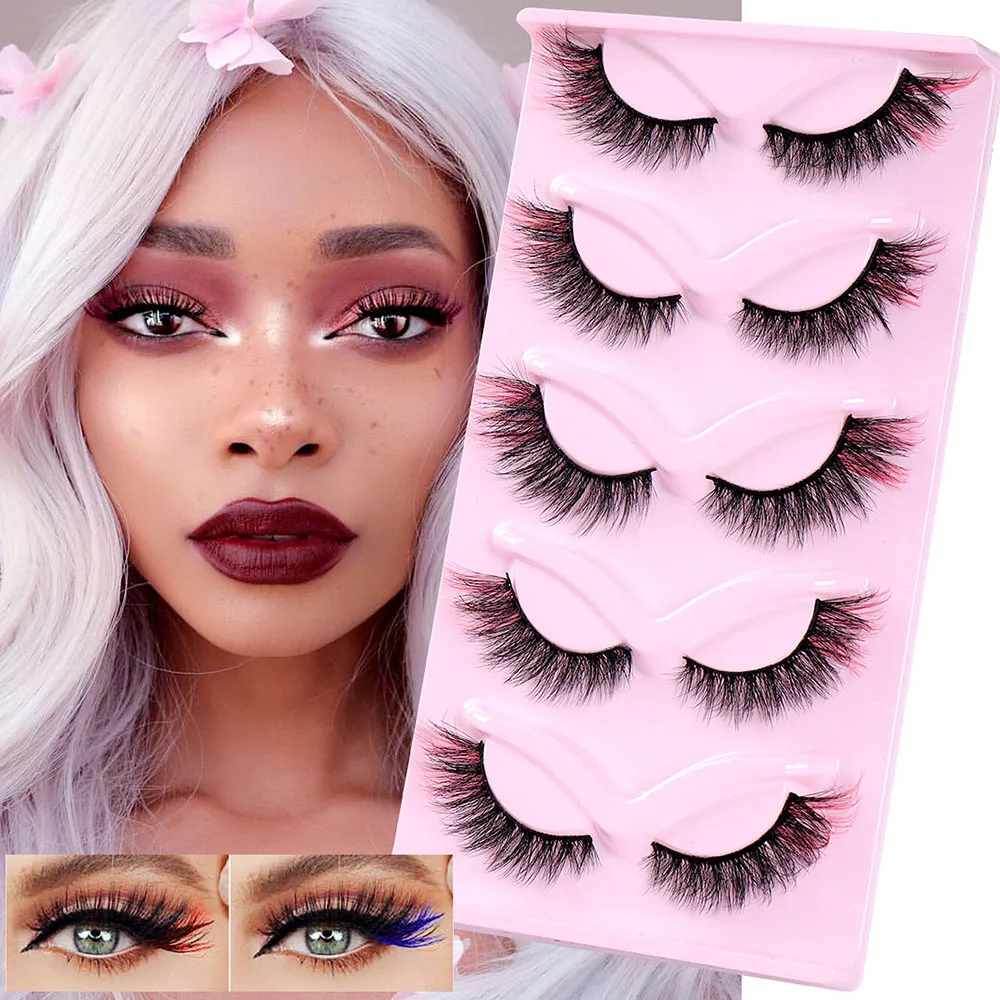 Ful Fox Eye False Eyelashes  Wispy Natural Eyelash Extension Eye Tail Rolled Long  Fluffy False Eyelashes Tools