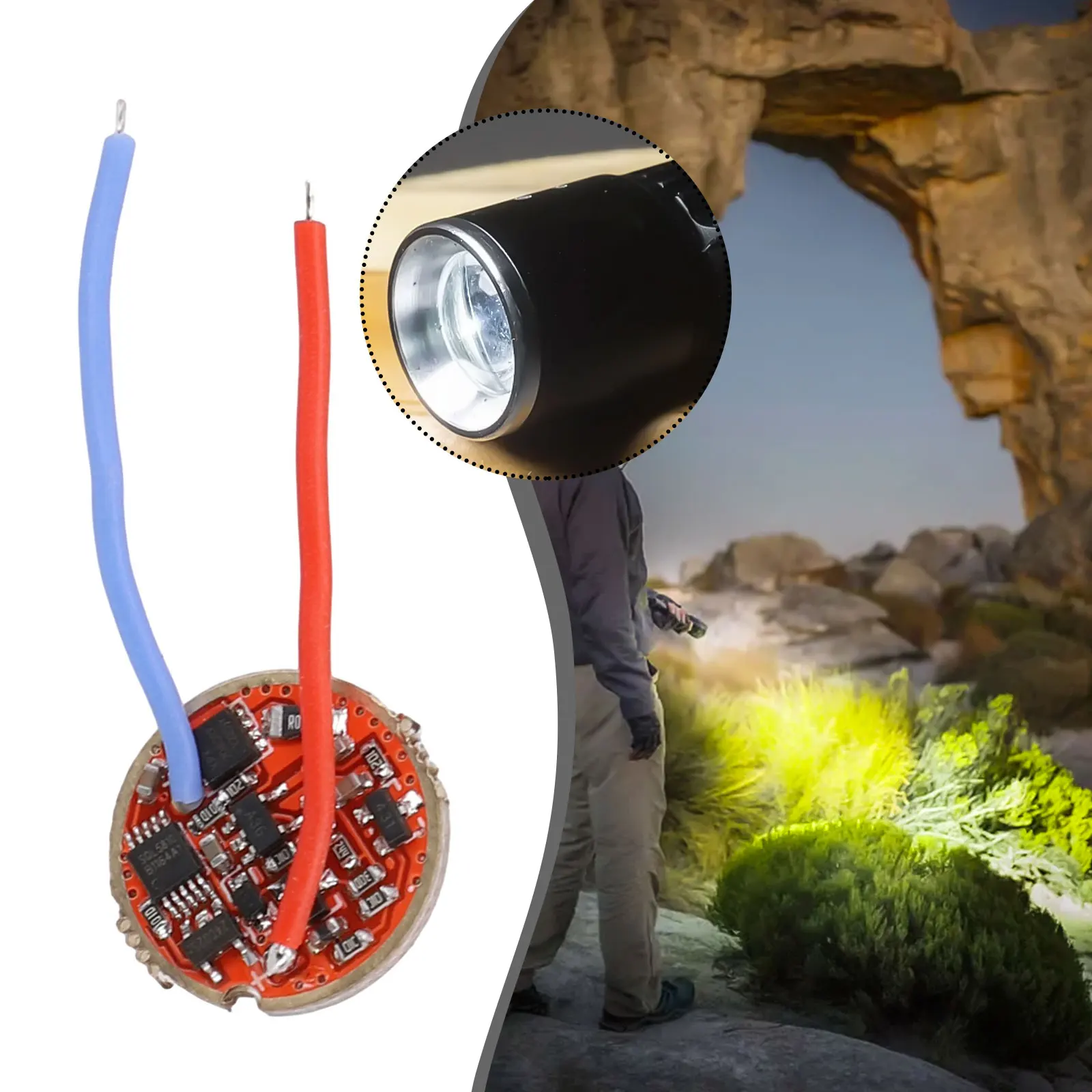 5A 3V печатная плата фонарика с контролем температуры DIY V A фонарик светодиодный