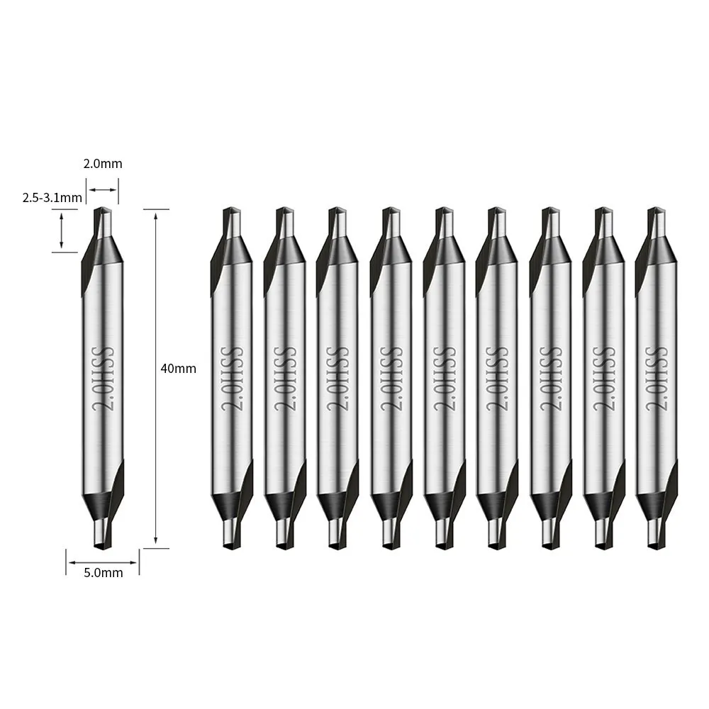 Набор центральных сверл Meikela HSS 10 шт. 1,5-6,0 мм