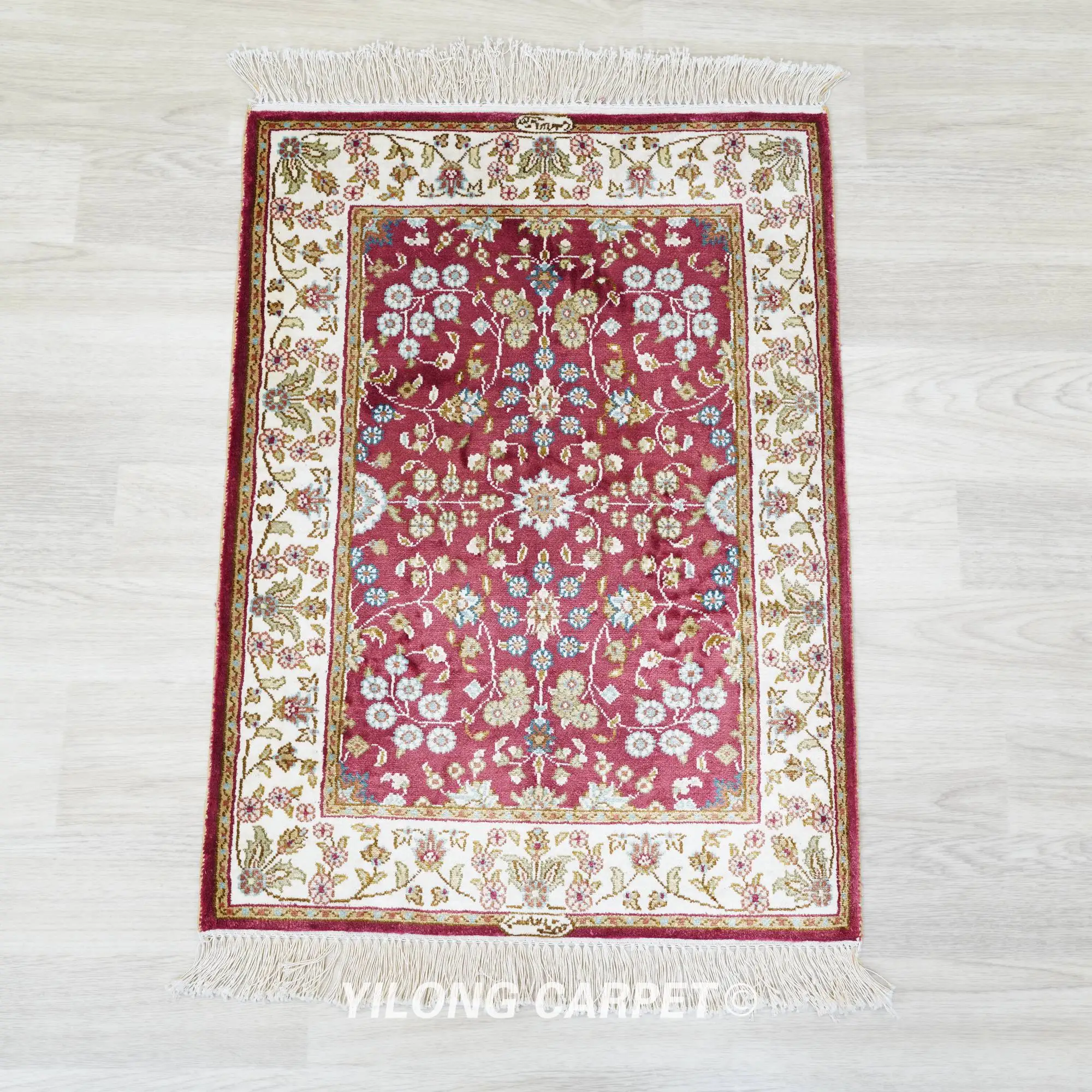 50x68 см ручной работы персидский Дизайнерский ковер небольшого размера красочный