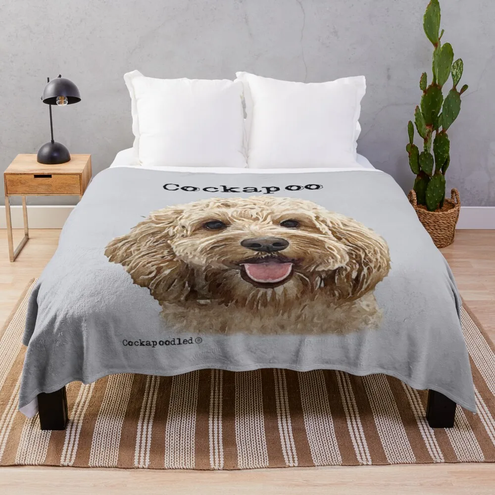 

Apricot Cockapoo DogThrow Blanket Anti-Pilling Flannel