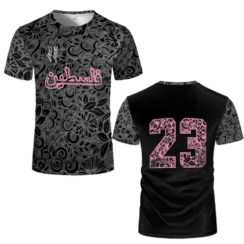 Мужская футболка с 3D принтом палестинского флага