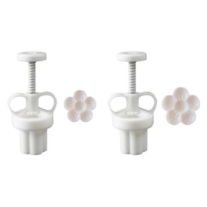 

Mooncake Stamps Mooncake Molds Flower Shape Kitchen Baking Gadget for Mid-Autumn