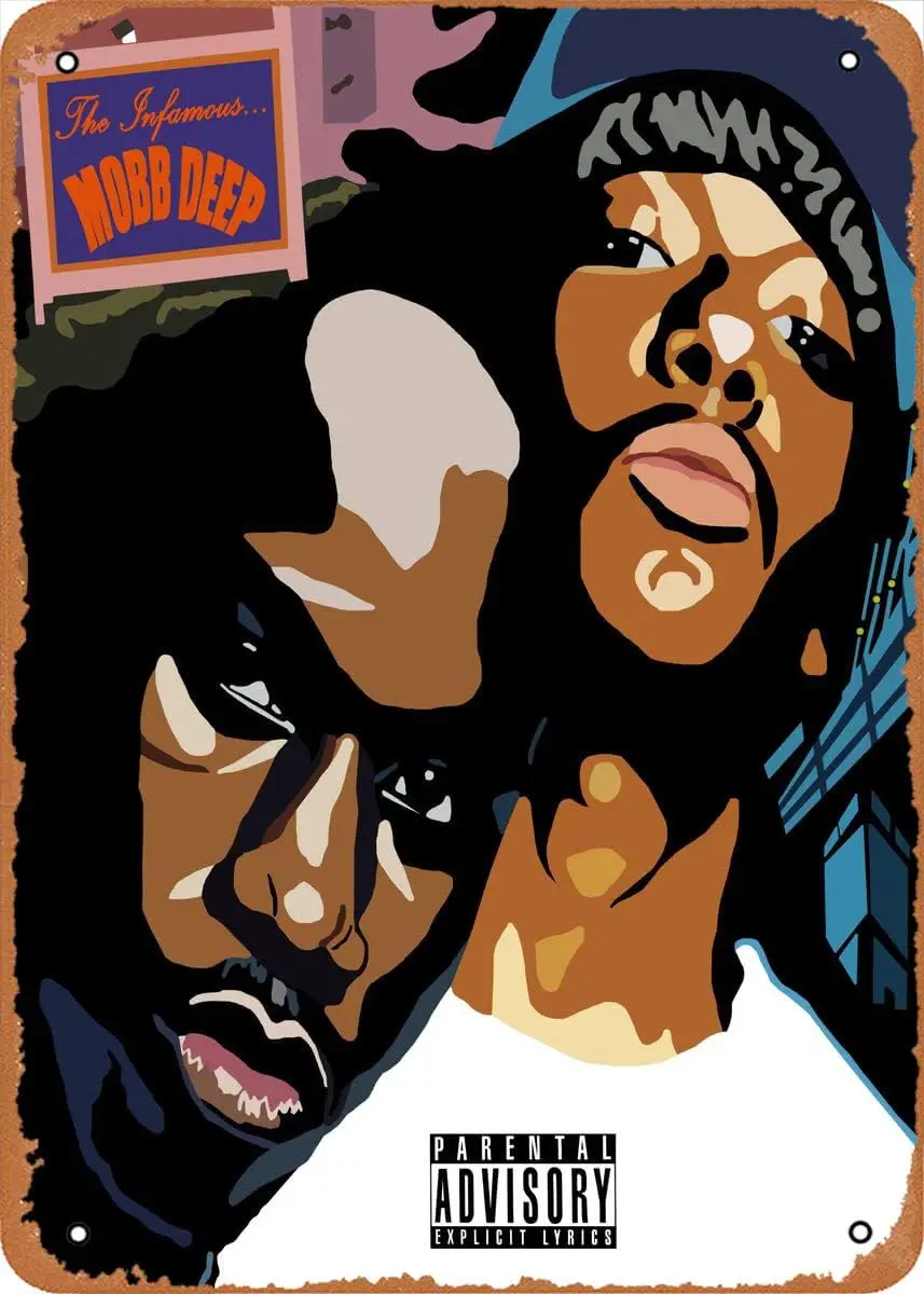 Zuhhg Vntge Metl Tn Sgn MOBB DEEP THE NFMOUS lbums Чехлы Muscl Br Pub Cfe Wll Ktchen Bthroo Плакат Kroke Ретро Декор rt 8x12 nc
