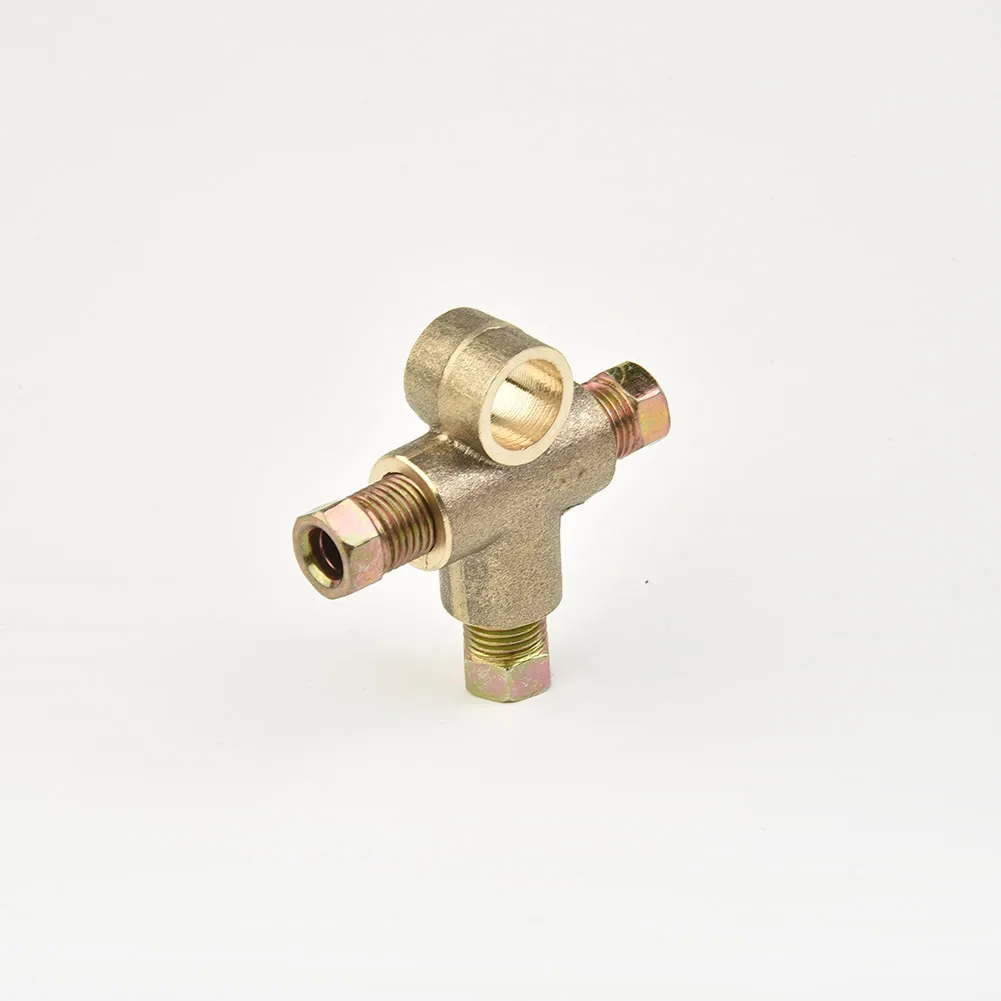 

Трехходовой тормозной Т-образный тройник с 3 штекерными гайками, Короткий соединительный метрический М10 3/16 дюйма, труба 10 мм, Т-образная Тройная гайка, Короткий соединительный элемент