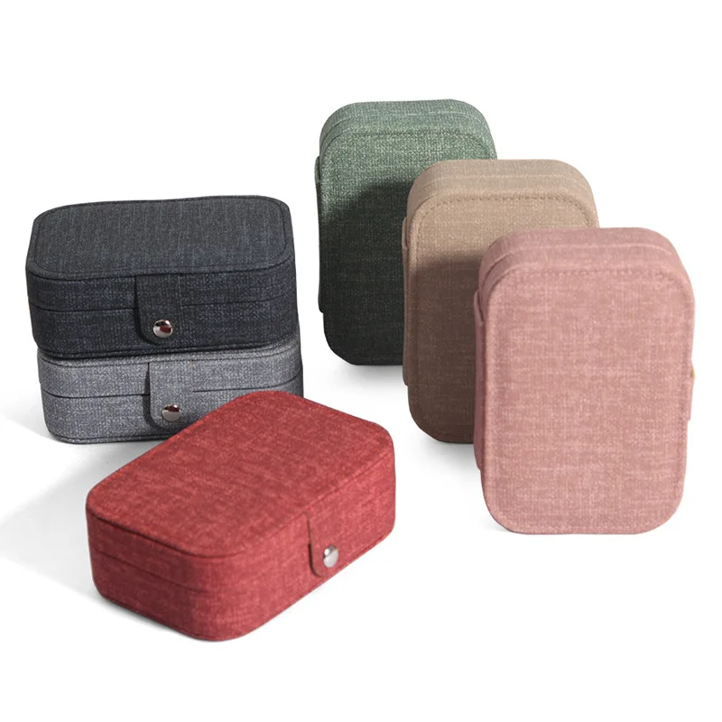 Travel Jewelry Box Ring Earring Jewelry Storage Box Multifunctional Portable Earring Necklace Storage Box
