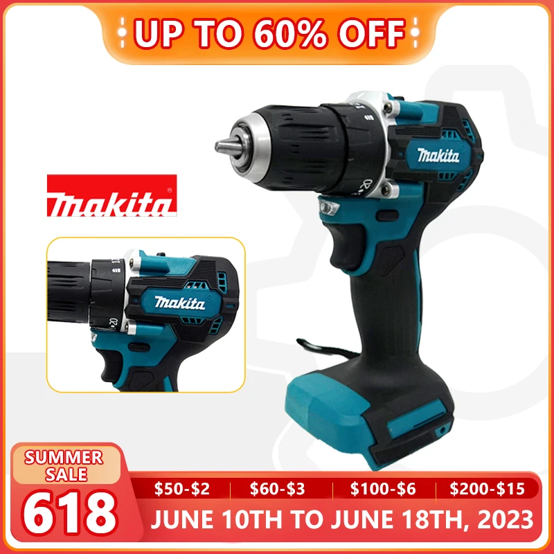 

Makita DDF487 18V LXT Cordless Brushless Drill Driver 13mm 1700rpm Compact Driver Drill Power Tool Electric Screwdriver