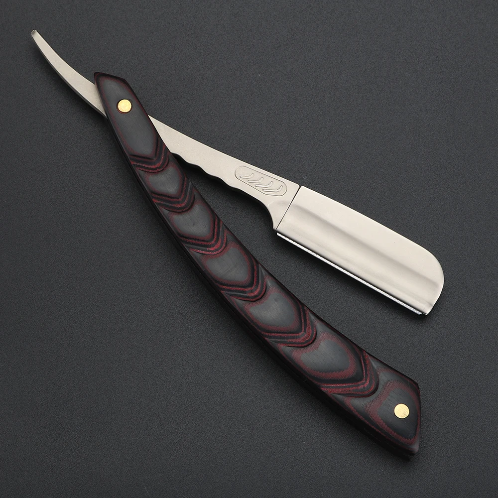 Деревянный триммер ручная бритва профессиональная с прямыми краями острый