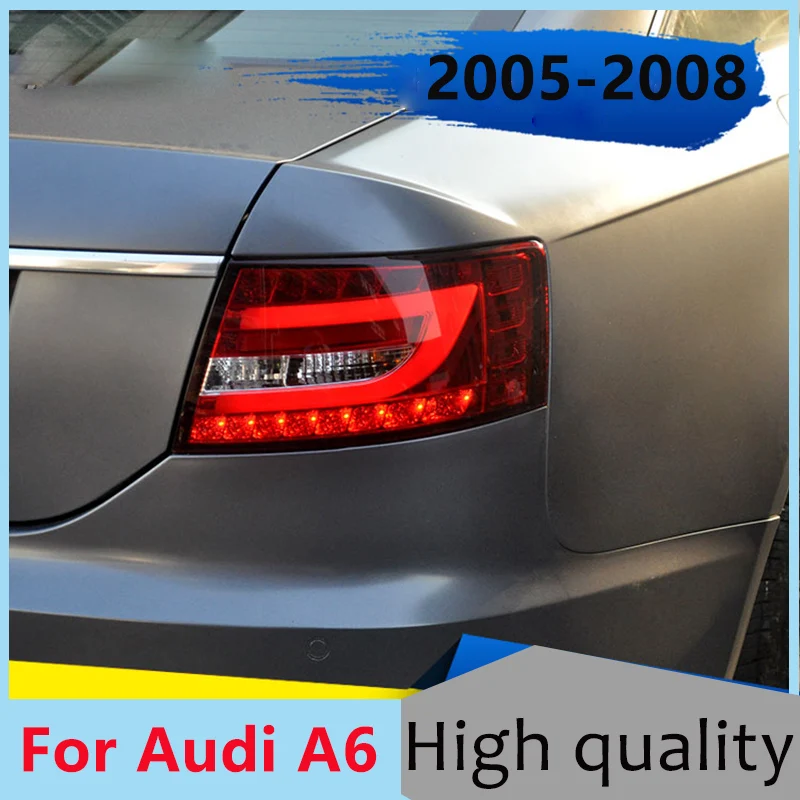 

Автомобильный Стайлинг, задний фонарь для Audi A6 2005-2008, задние фонари светодиодный ные задние фонари DRL, стоп-сигнал, стоп-сигнал
