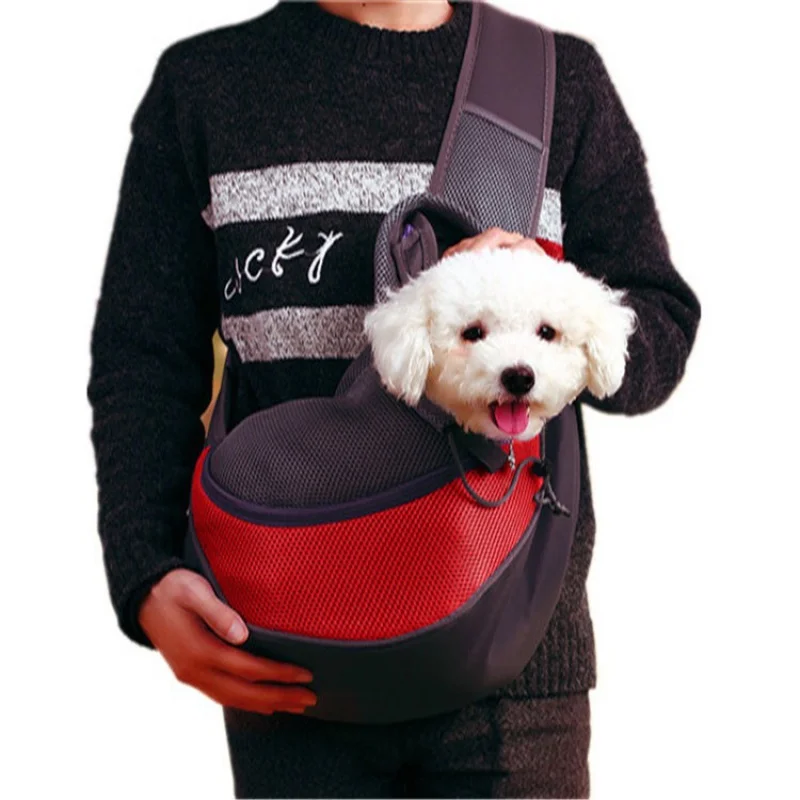 Pet Bag Go out Portable Dog Backpack Top Handled Travel Dogs and Cats Backpack for Going out Chest Bag One Shoulder Crossbody Pa