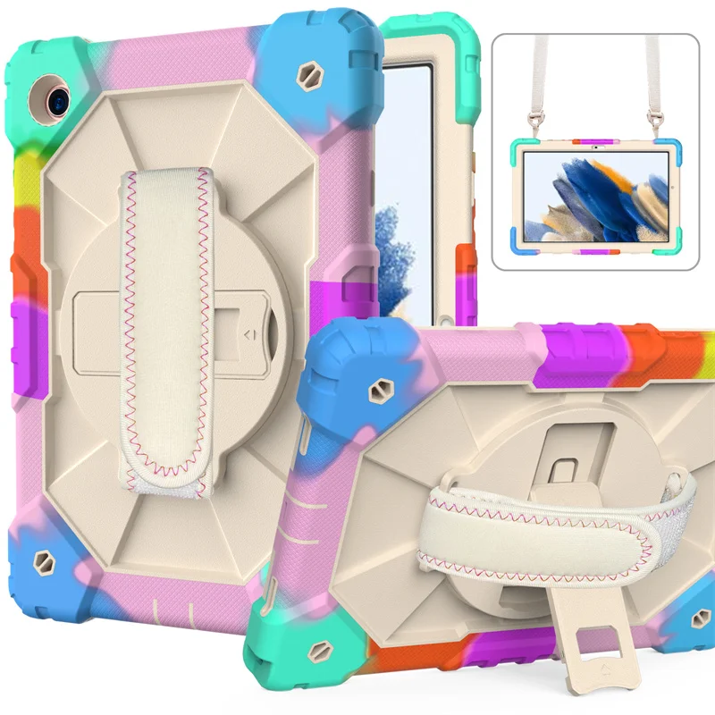 

Чехол для Samsung Galaxy Tab A8 2021, армированный чехол для планшета Samsung Tab A8 10,5, фотосессия, вращающийся силиконовый чехол с подставкой