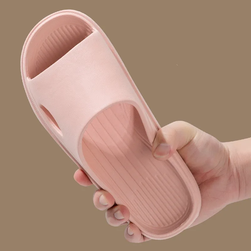 

Summer Women Men Slippers Home Non Slip Soft Sole Slides Indoor Comfort Light Flip Flops Bathroom Shoes Summer Beach Sandals
