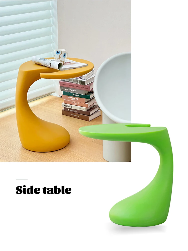

Home Decoration Nordic Special-shaped Sofa Side Tables Living Room Coffee Shop Milk Table Furniture Tea Table Decorative