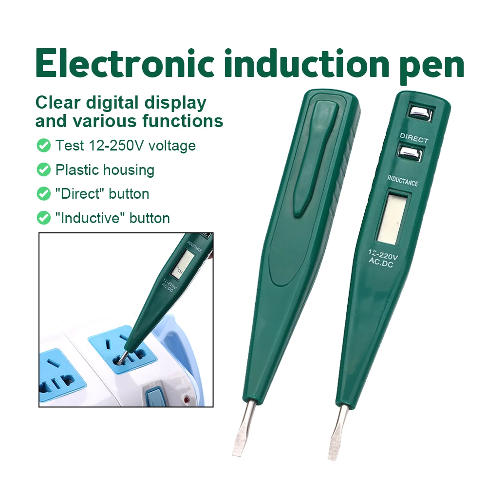 

Ручка тестер Датчик вольтметр электрический детектор настенный индикатор розетка питания цифровой измеритель напряжения