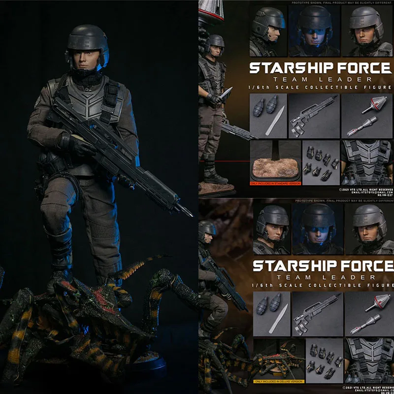 

In Stock VTS TOYS VM037 1/6 Scale Male Soldier Starship Force Team Leader Rui Ge 12 Inch Full Set Action Figure Model Doll Toys