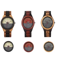 personalized leisure men women quartz wood watch double layer semicircle dial luxury fashion unisex wristwatch best watches gift