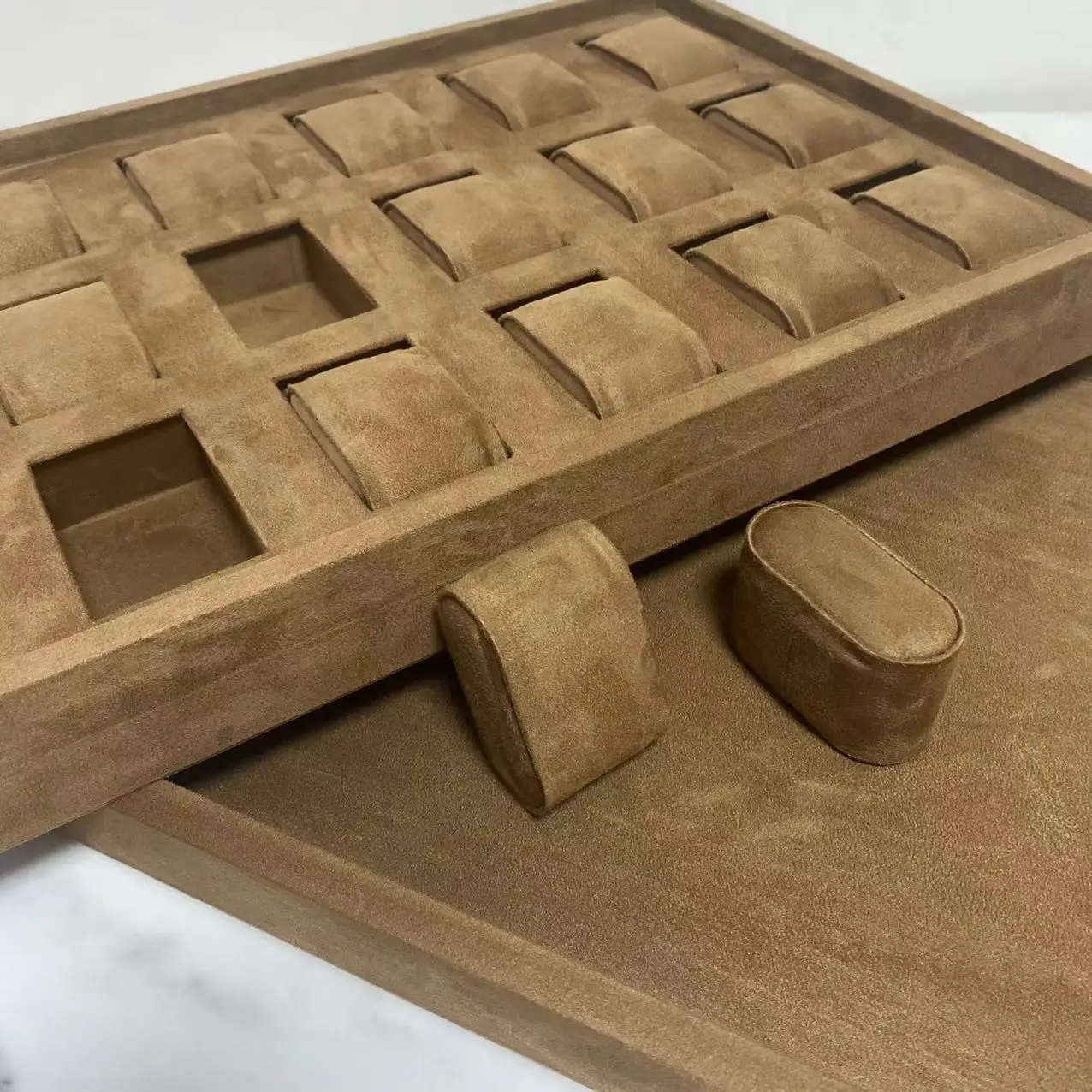 New Wood Watches Box Organizer Top Wooden Watch Display Fashion Coffee Storage Watch Holder Watch Cases For Men