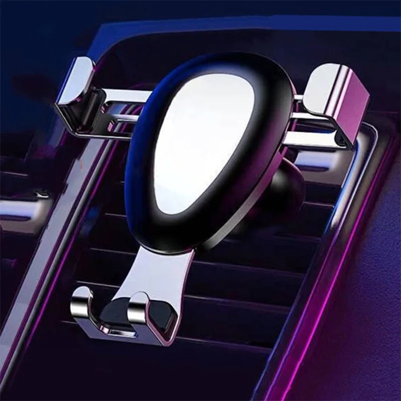 

Metal Car Bracket Universal Gravity Auto Phone Holder Car Air Vent Clip Mount Mobile Phone Holder CellPhone Stand Auto Interiors