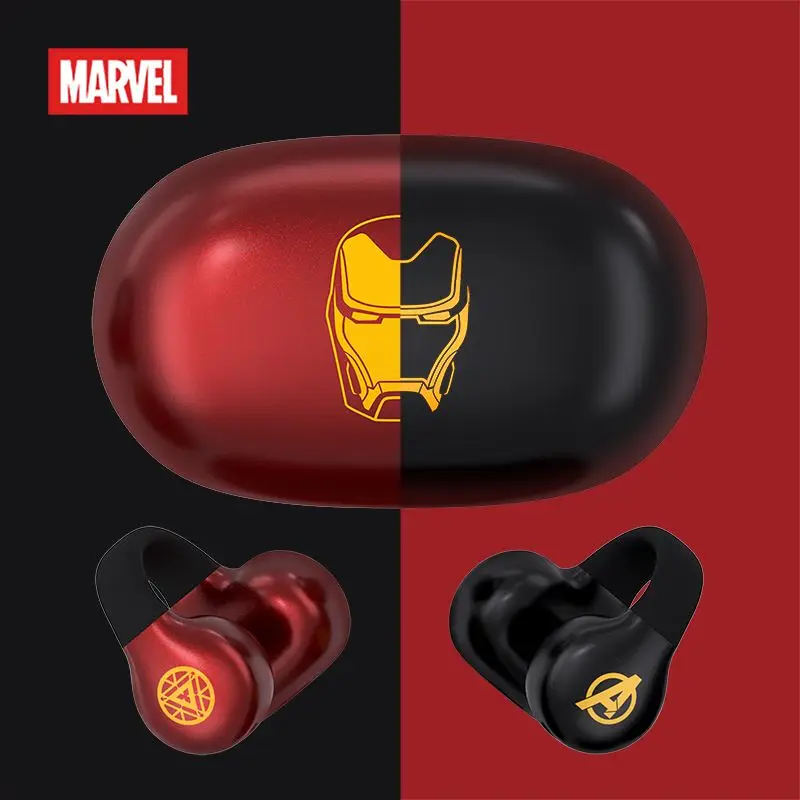 

Беспроводные Bluetooth-наушники Marvel, Черная пантера, Капитан Америка, Железный человек, носимые, сверхнизкая задержка, костная проводимость, спортивные