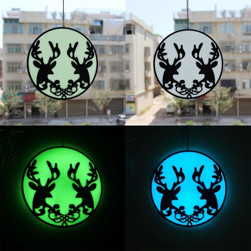 

Светящийся Рождественский кулон с силуэтом лося, Очаровательное украшение, товары для Хэллоуина, украшение для дома