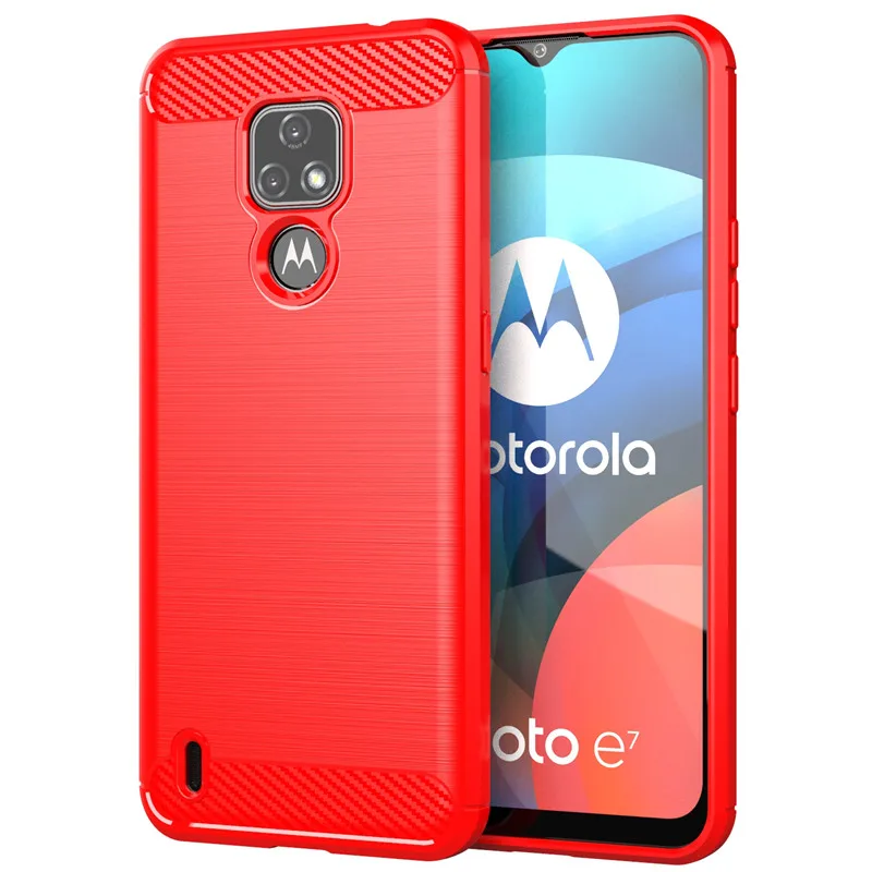 Чехол для Motorola Moto E7 2020 противоударный мягкий силиконовый защитный чехол телефона