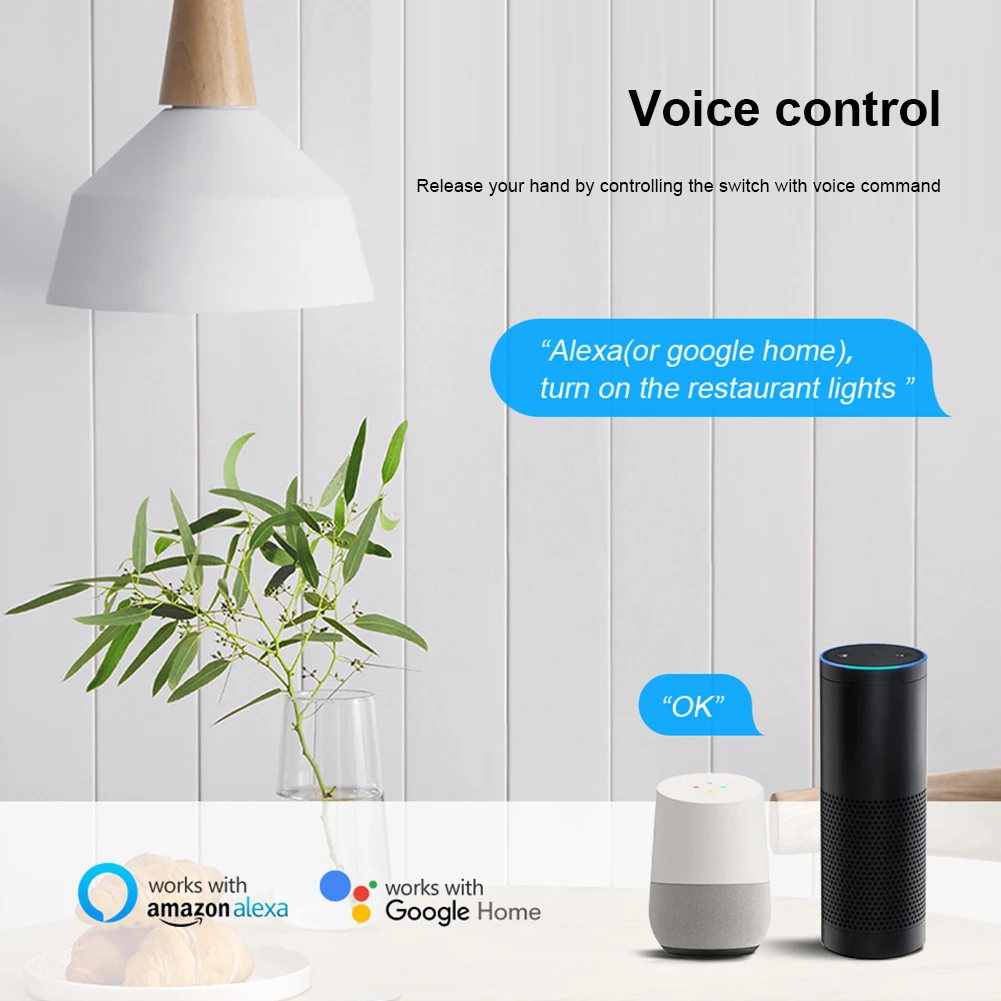 

Умный выключатель ZigBee, модуль дистанционного управления, работает с Alexa Google Home, для освещения, бытовой техники