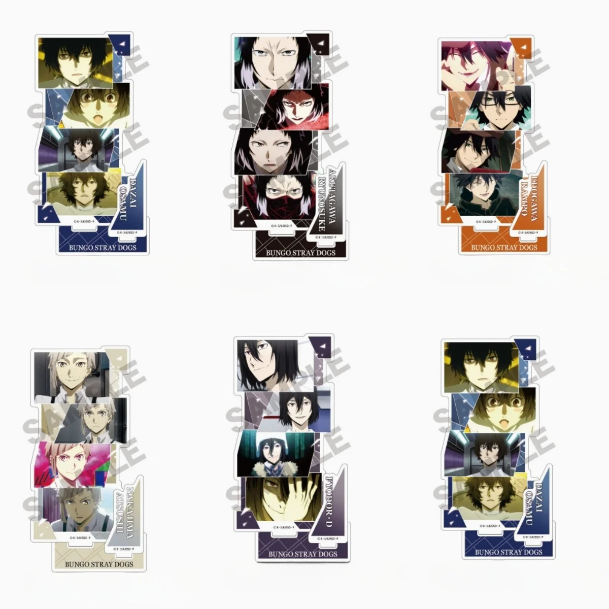 Аниме Феодор·D Акутагава Рюносуке игра Накадзіма Ацуши Дазай Осаму акриловая