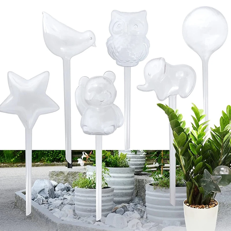 

Clear Plant Watering Bulbs,6 Pack Plastic Self-Watering Globes,Automatic Watering Drippers For Indoor Outdoor Plants