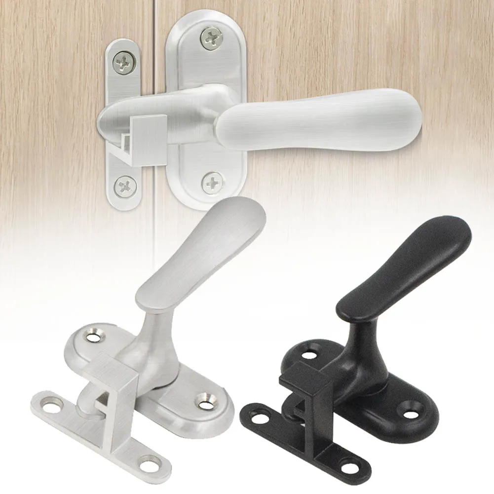 

Stainless Steel Hasp Latch Lock Gate Latches Door Lock Sliding Sash Lock Handle Home Security Door Hardware Accessories
