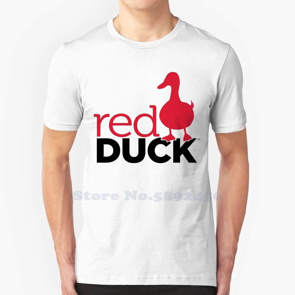 

Red Duck Foods Logo Casual T Shirt Top Quality Graphic 100% Cotton Tees