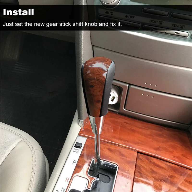 2 шт. деревянная ручка переключения передач автомобиля для Toyota Corolla Camry/Harrier Fortuner